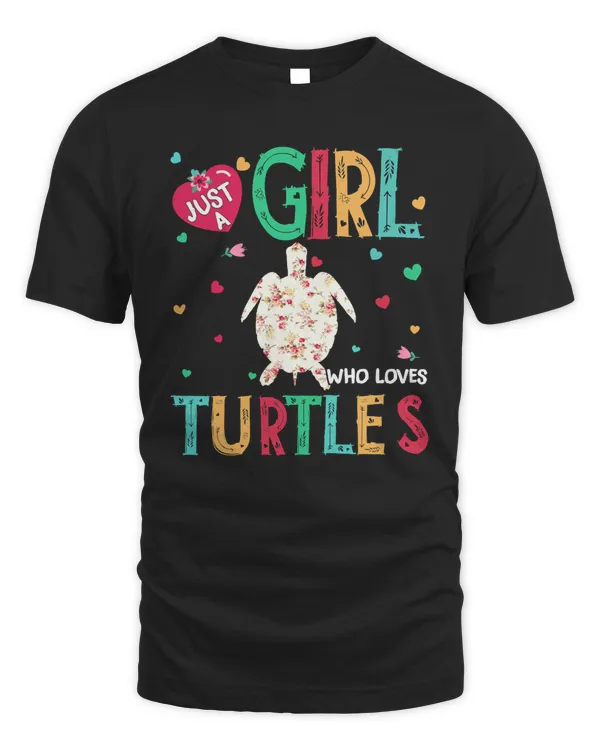 Turtle Just A Girl Who Loves Turtles Flower Women ZooKeeper165 sea turtle