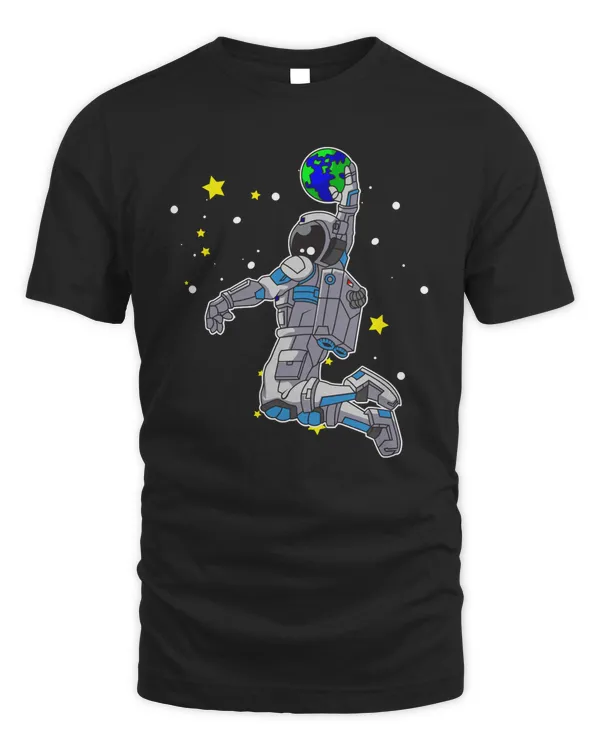 Basketball Astronaut Playing Basketball in Outer Space161 basket