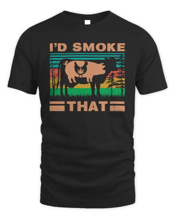 Pig Funny Barbecue Id Smoke That 411 cattle