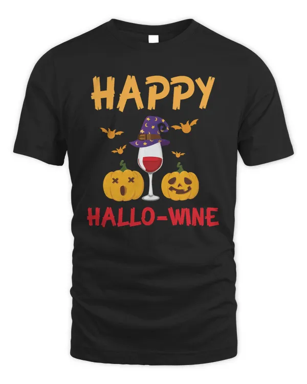 Halloween Happy Hallo Wine in Halloween bat