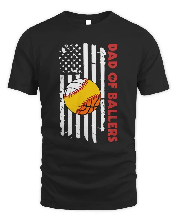 Softball American Flag Dad Ballers Volleyball Softball Basketball 233 Softball Player