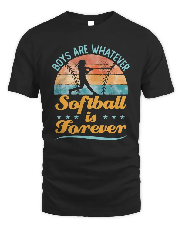 Softball Boys are Whatever Softball is Forever Women Girls 56 softball player