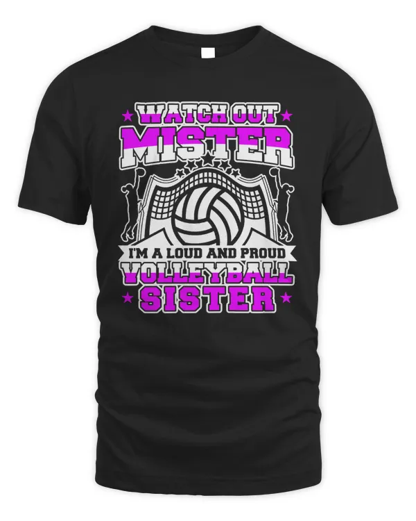 Volleyball Im A Loud And Proud Sister631 coach