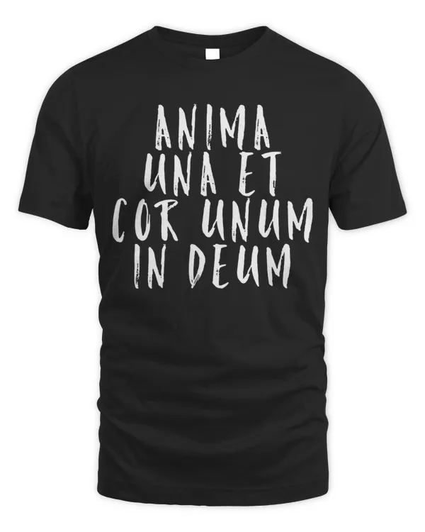 Anima Una Et Cor Unum In Deum - Catholic Augustine T Shirt