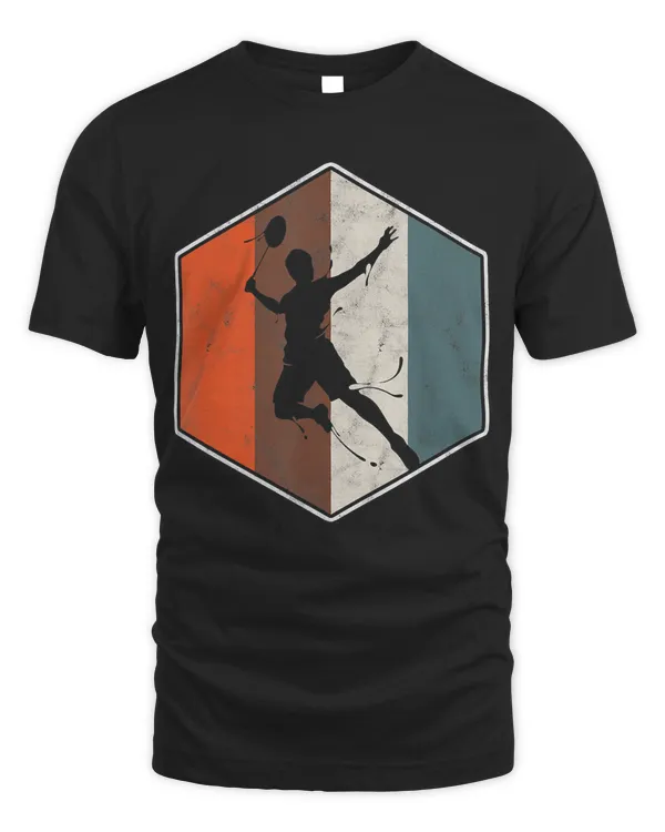 Retro Badminton Tennis Player Vintage Sports T-Shirt T-Shirt