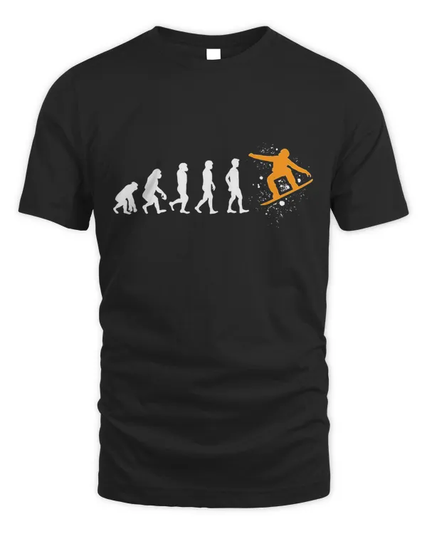 Evolution Snow Recreational Activity Adventure Snowboarding T Shirt