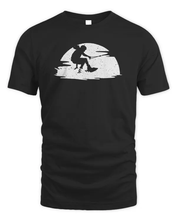 Funny Water Skiing Art For Men Women Wakeboarding Lovers T Shirt Gs3mj