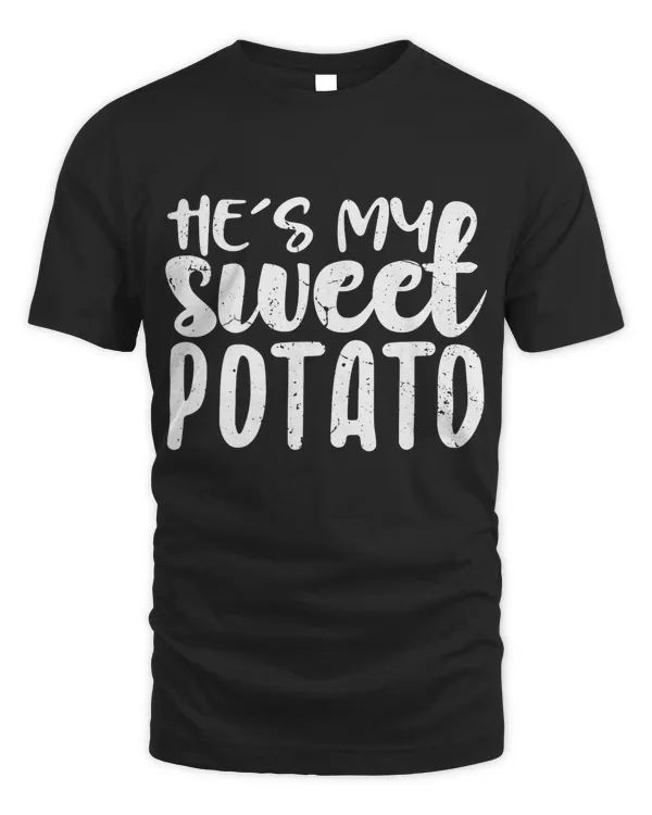 He's My Sweet Potato I Yam Thanksgiving Couples Matching Premium T-Shirt