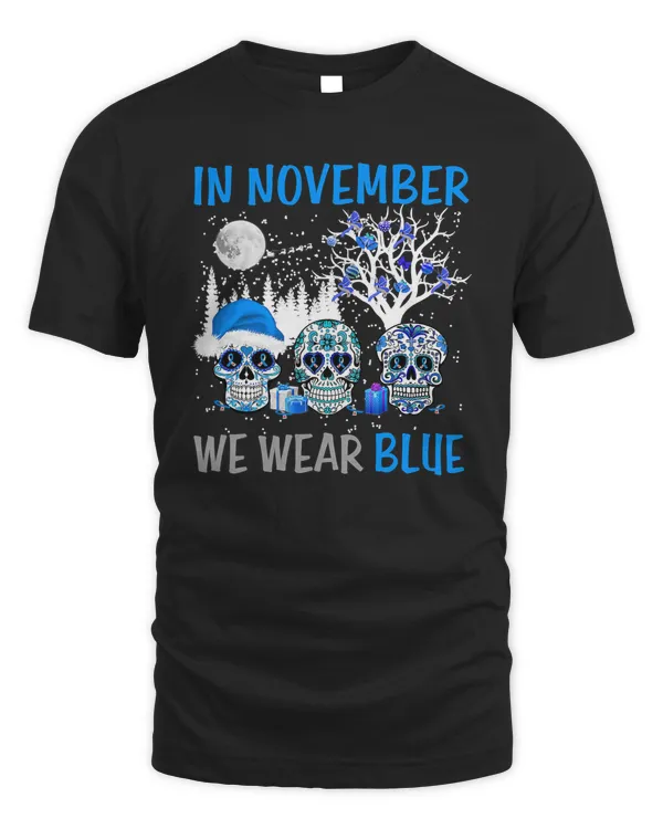 Diabetes Sugar Skull In November We Wear Blue Diabetes Awareness 143