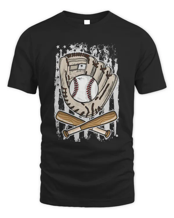 Baseball Baseball American Flag 4th of July Baseball Player 47 Baseball Coach