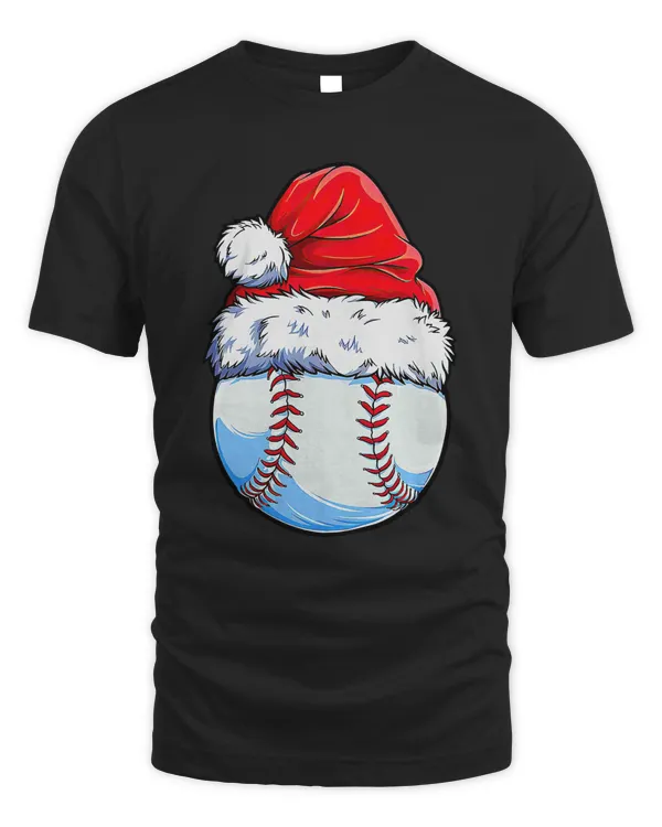 Baseball Baseball Christmas Santa Hat Xmas Family Pajamas Holidays 27