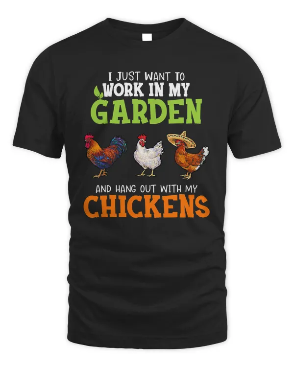 Chicken Funny Chicken loves funny gardening for men women Gardener 97