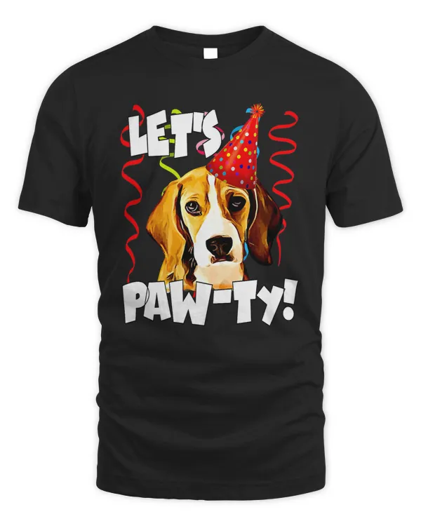 Beagle Party Beagle Dog Lets Pawty 8 Dog Lover