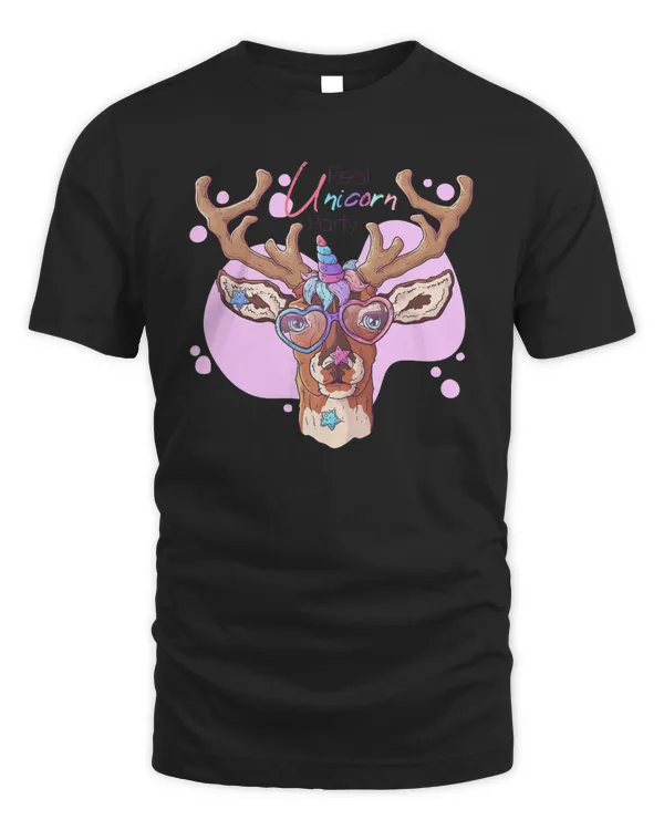 Deer Beautiful Rainbow Reindeer Deer Party Unicorn 40