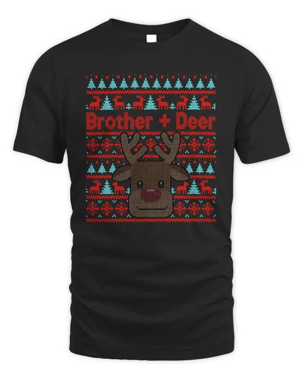 Deer Brother Deer Family Matching Ugly Sweater 23