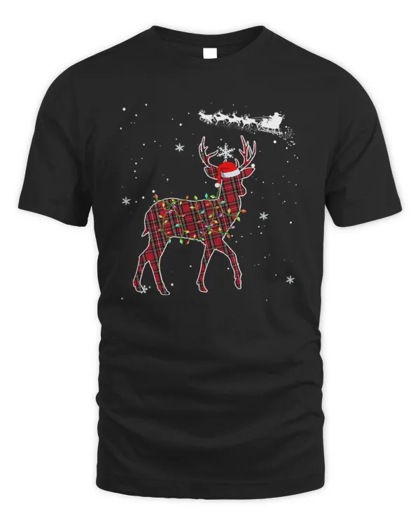 Deer Christmas Deer Plaid Pajama 324