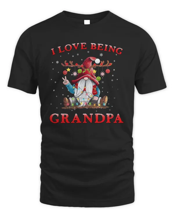 Deer I Love Being Grandpa Funny Gnome Christmas Antle Deer 343