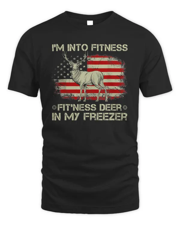 Deer Im Into Fitness Fitness Deer In My Freezer US Flag 331