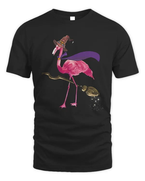 Flamingo Funny Flamingo Witch Easy Halloween Costume Gift Classic T-Shirt628