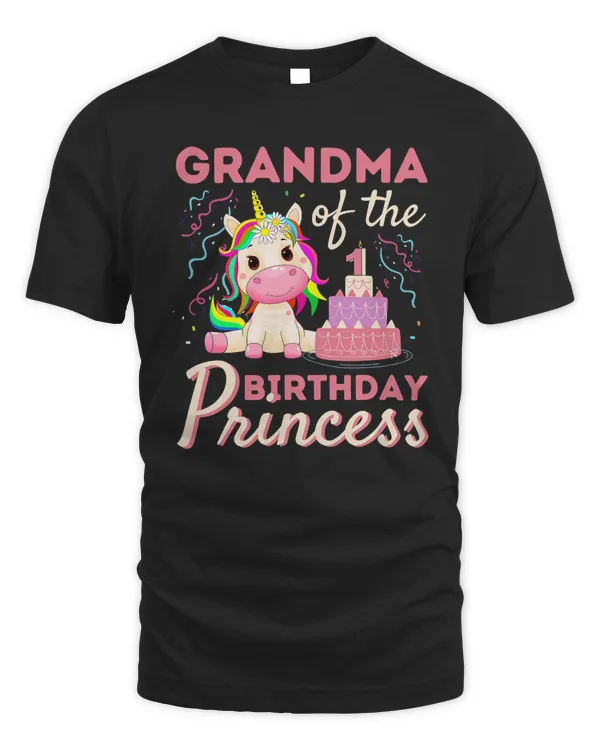 Unicorn Grandma Of The Birthday Princess Unicorn Birthday 1 year old 31