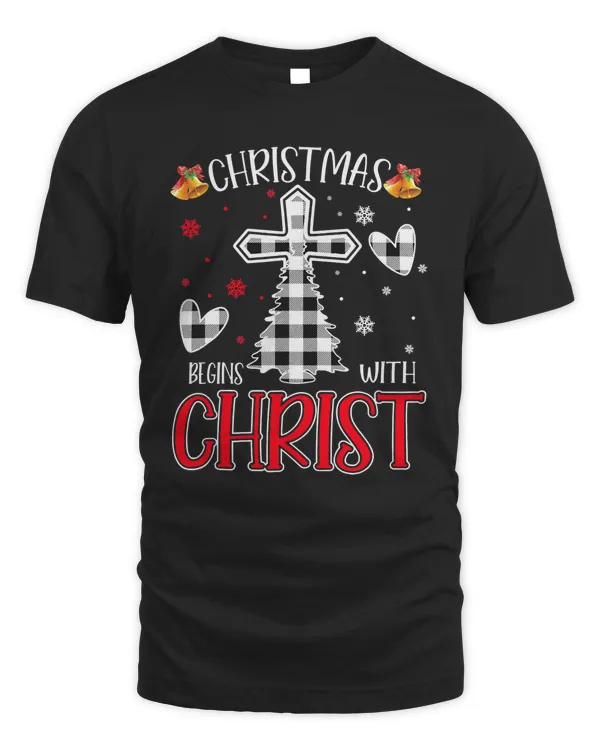 Christian Buffalos Plaid Christians Jesus Christmas Begins With Christ 277 Bibble Jesus