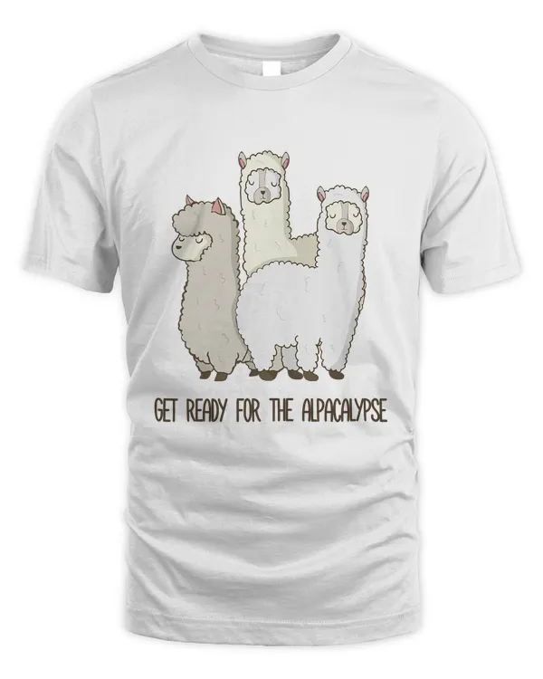 Funny Alpaca Shirt - Get Ready For The Alpacalypse T-Shirt