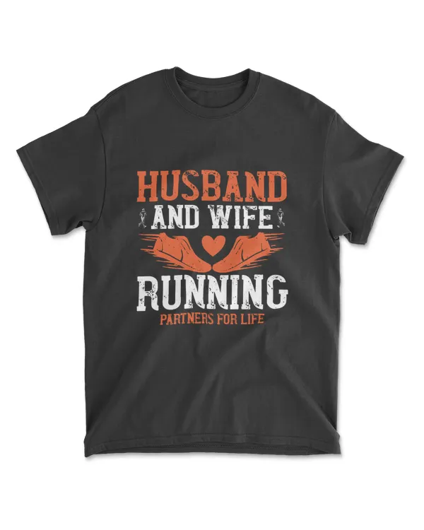 Husband And Wife Running Partners For Life Running T-Shirt