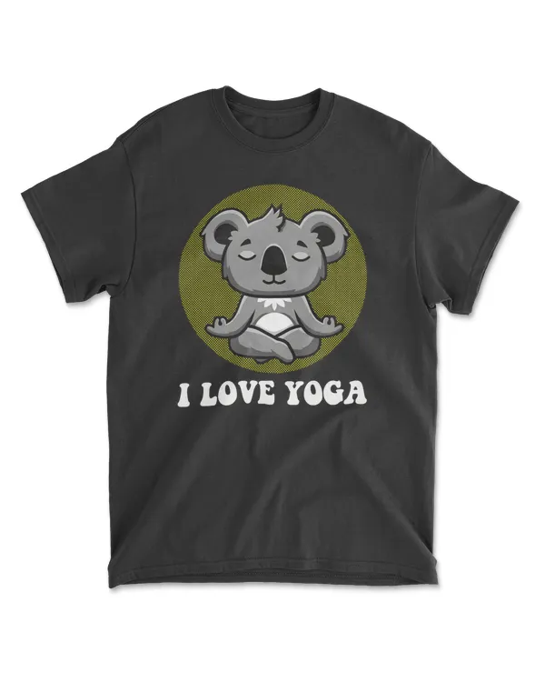 Koala I LOVE YOGA - meditating koala yogi