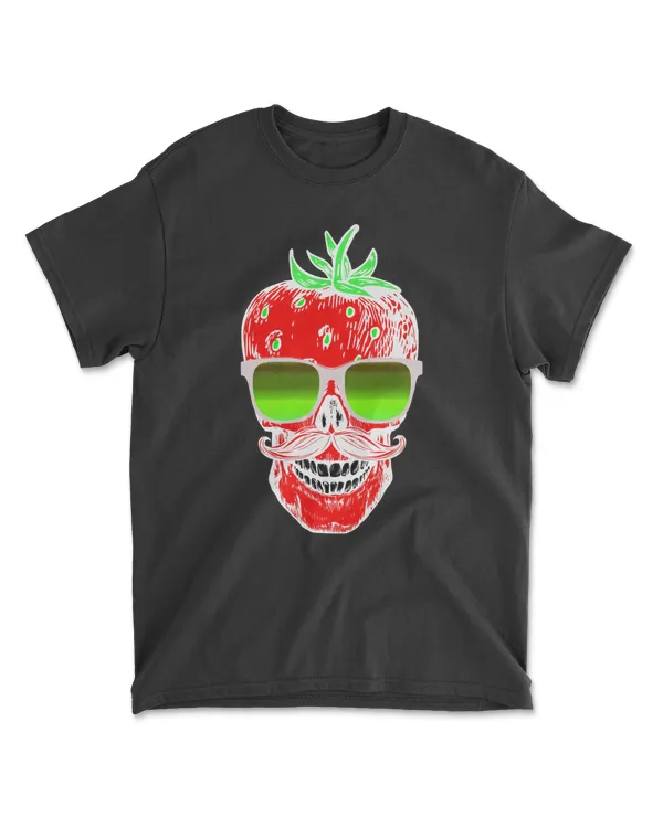 Skull Summer feeling hipster skull skull strawberry with sunglasses