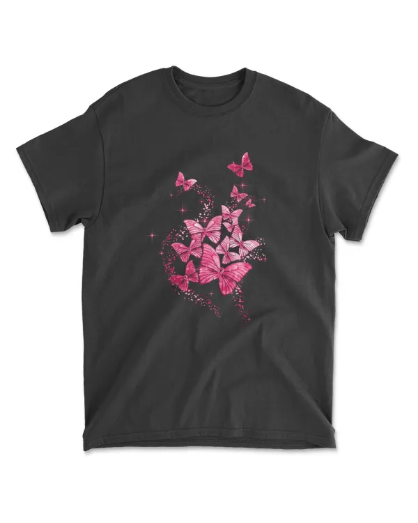 Breast Cancer Butterfly Ribbon Pink Cancer Survivor