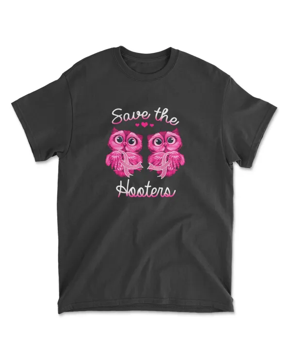 Breast Cancer Save The Hooters Owl Pink Ribbon Cancer Survivor