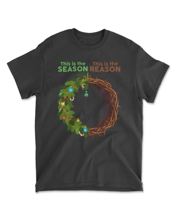 This Is The Season This Is The Reason  Christmas Jesus Wreath Funny