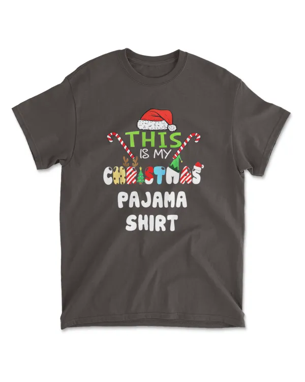 This Is My Christmas Pajama Shirt Cute Christmas T-Shirt T-Shirt