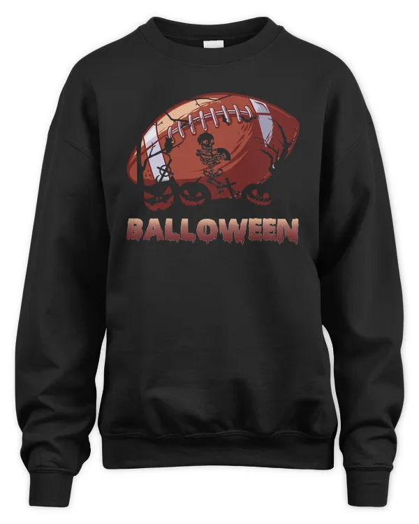 Football Balloween Football Pumpkin Scary Halloween Costume 6 Football player