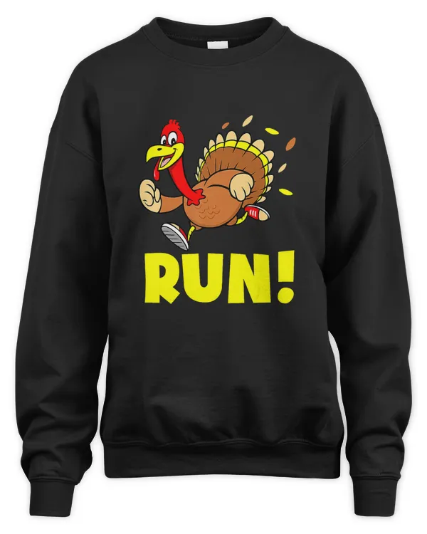 Turkey Trot Running Kids Thanksgiving Turkey Trot Run T-Shirt