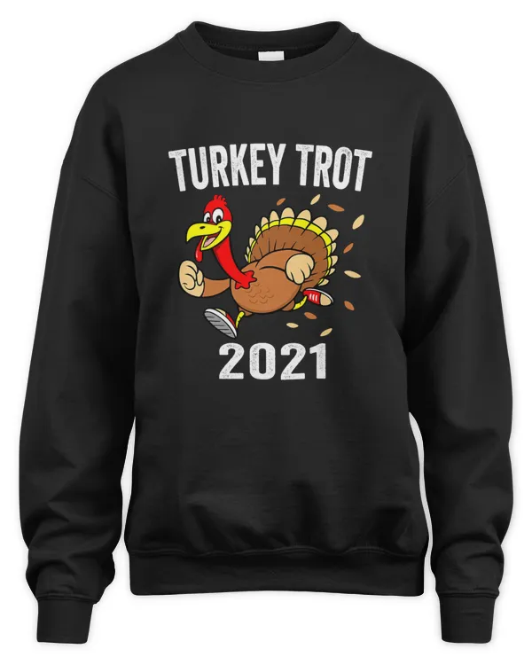 Turkey Trot Shirt 2021 Thanksgiving turkey Trot Kids Adult T-Shirt