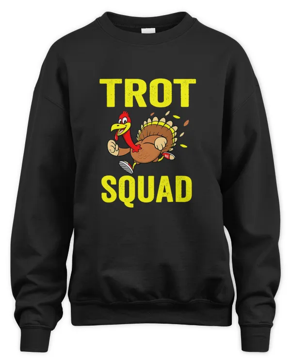 Turkey Trot Squad Costume Adult Thanksgiving Running Kids T-Shirt