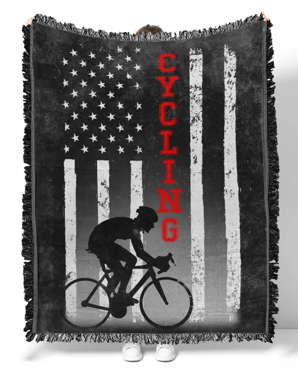 CYCLING AMERICAN FLAG BLACK