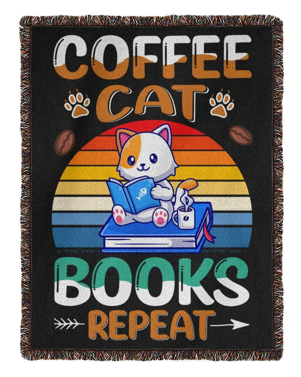 Coffee Cat Book Repeat