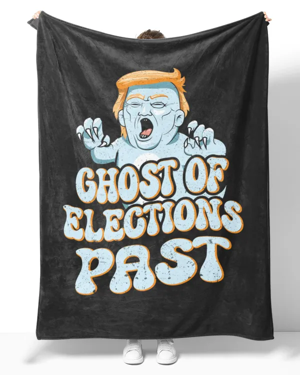 Anti-Trump Halloween Trump Spooky Ghost Distressed Groovy Sweatshirt