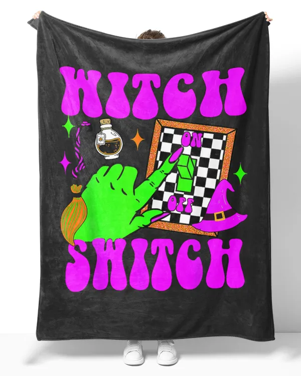 Funny Halloween Witch Hand On Switch Humor Spooky Witches Long Sleeve T-Shirt