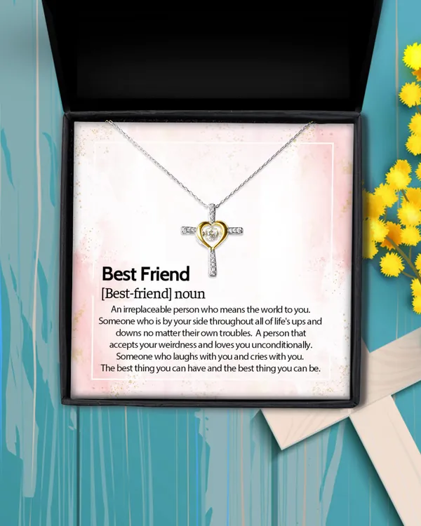 Best Friend Definition With Necklace On Card, Best Friend Jewelry, Birthday Gifts For Best Friend