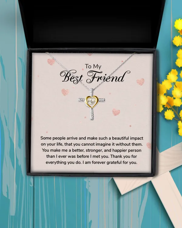 Best Friend Gift, Best Friend Necklace, Best Friend Distance Gifts, Best Friend Birthday Gift   To My Best Friend Necklace