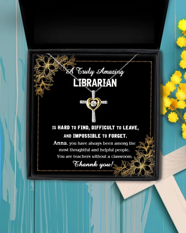 Librarian Necklace, Librarian Gift Idea, Necklace for Librarian, Thank You Gift For Librarian, Jewelry for Librarian