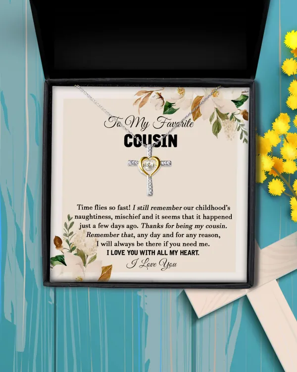 Female Cousin Gift Necklace, Necklace for Sister Cousin, Cousin Birthday Gift, Cousin Wedding Gift Ideas