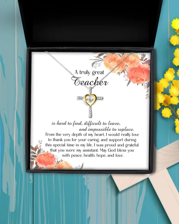 To My Teacher Necklace, Appreciation Gift for Teacher, Thank You Gift for Teacher, Assistant Meaning Jewelry Ideas