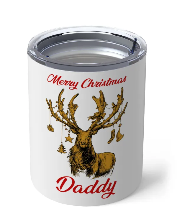 Family Matching Insulated Mug, Merry christmas daddy reindeer gift box star christmas sock