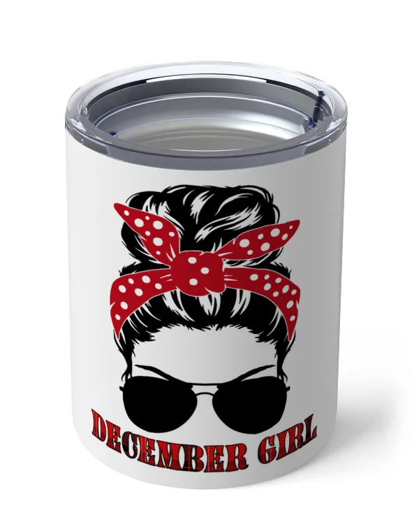 December Girl Merry Christmas Insulated Mug