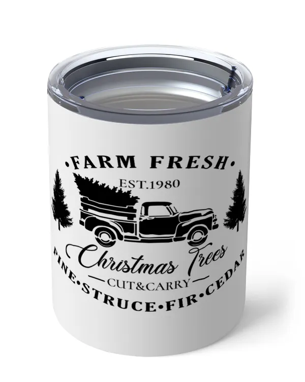 Farm Fresh Christmas Trees Insulated Mug