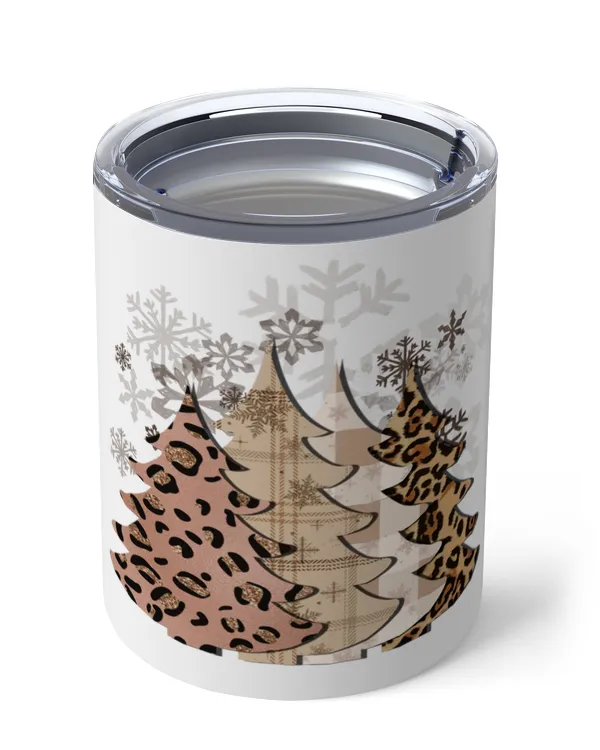 Leopard Print Christmas Tree Insulated Mug